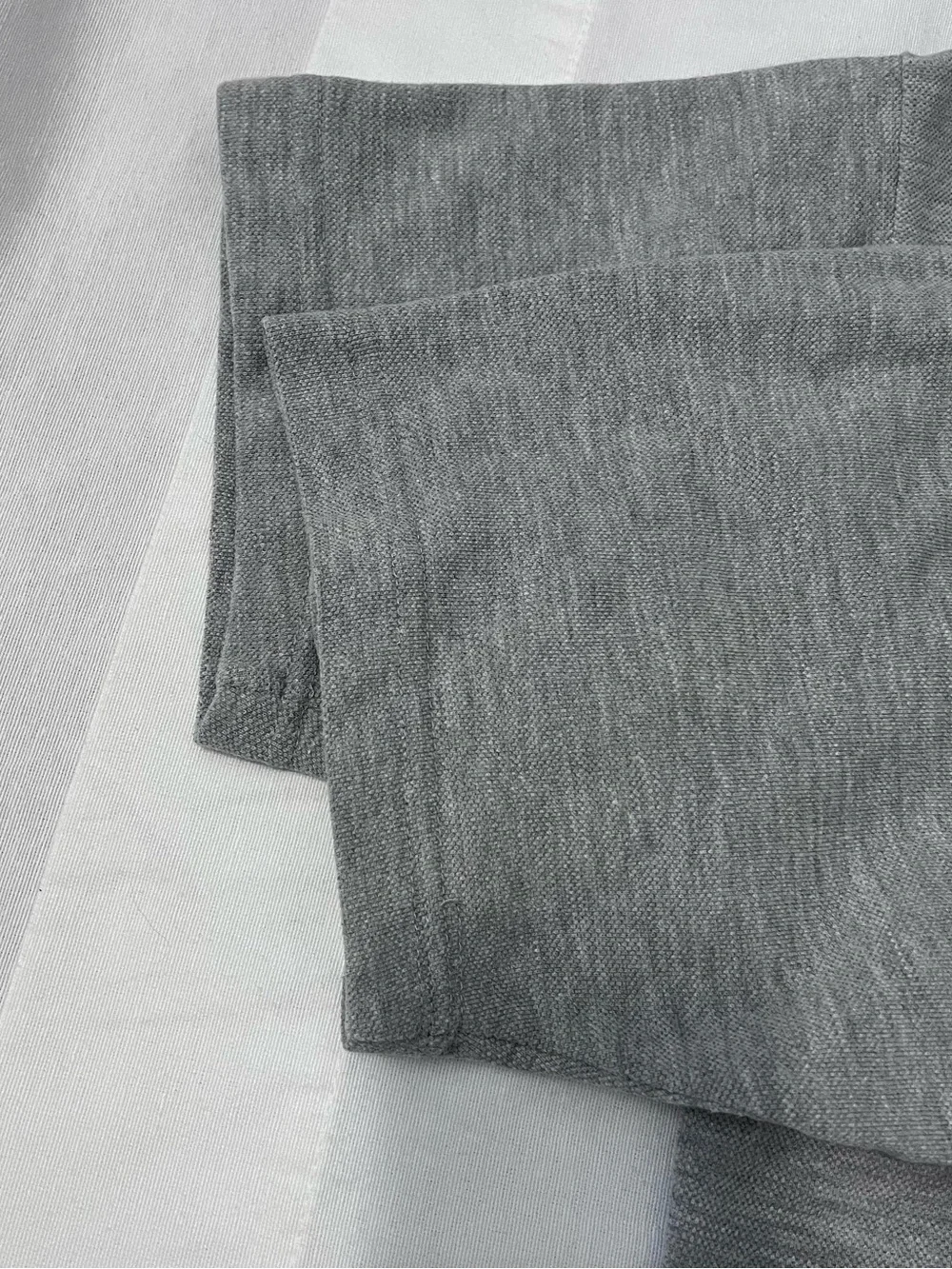 Vintage Polo Ralph Lauren Flag Patch Polo Gray Navy Collar M Preppy Old Money